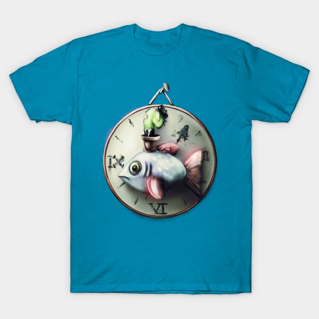 A Well Dressed Cactus Riding a Fish T-Shirt by AtomicBanana